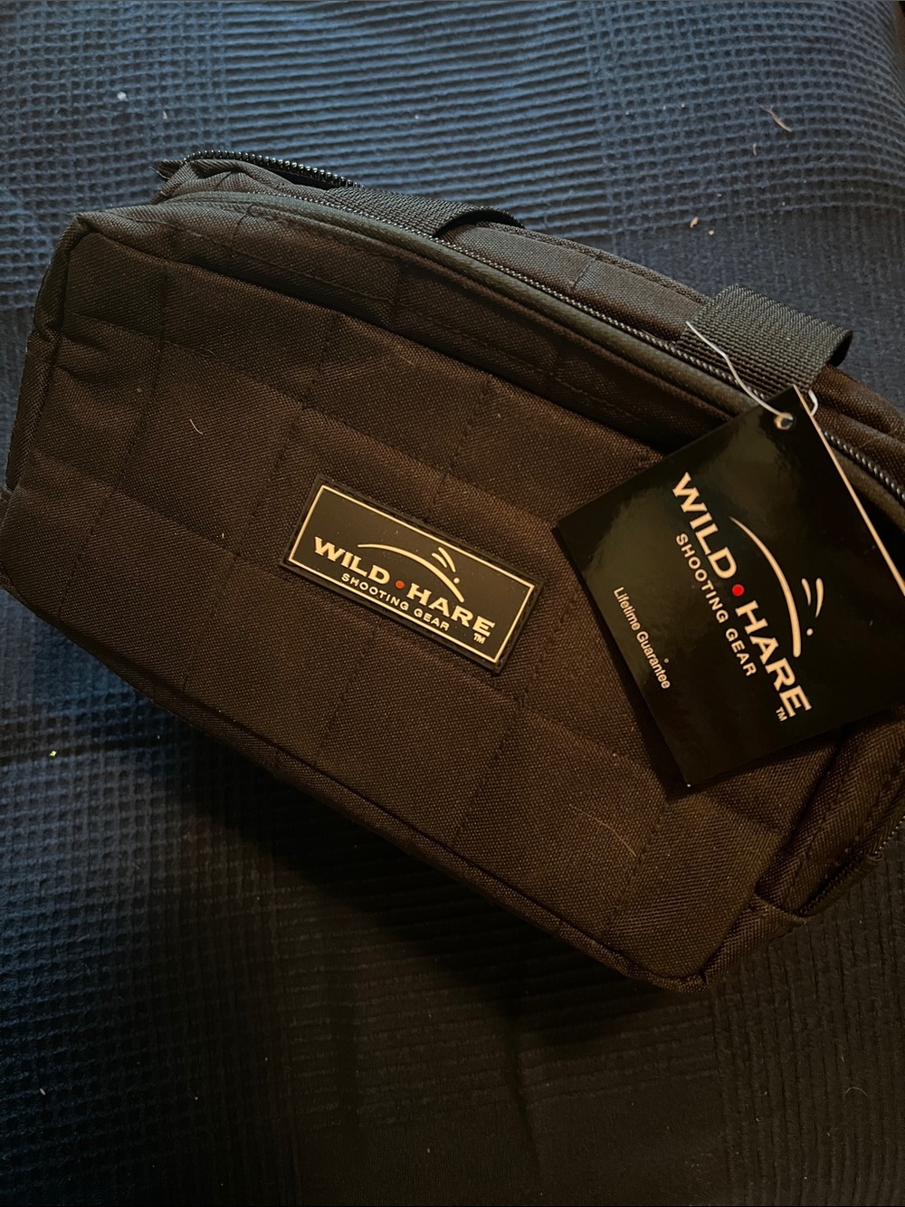 Black Men's Travel & Shooting Gear Pouch